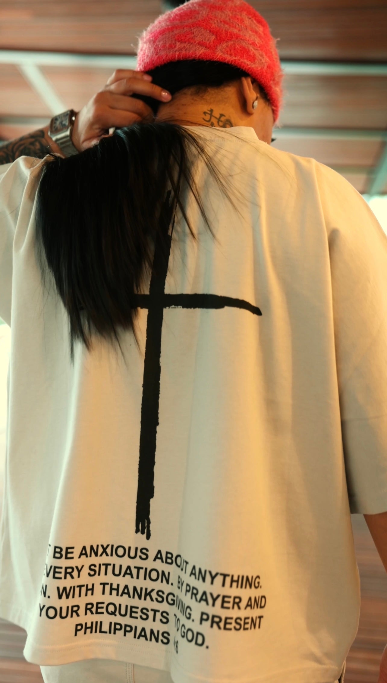 Anxiety Doesn’t Exists Here Cropped Shirt